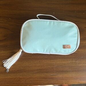 Dior Cosmetics Blue Cosmetic Bag with Tassel